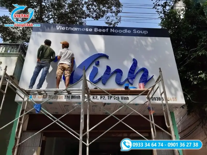 Mỗi vật liệu làm bảng hiệu quảng cáo sẽ phù hợp với vị trí lắp đặt khác nhau