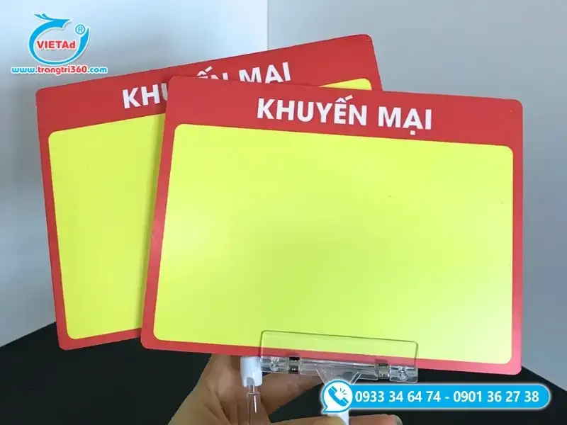 Mẫu bảng ghi giá 1