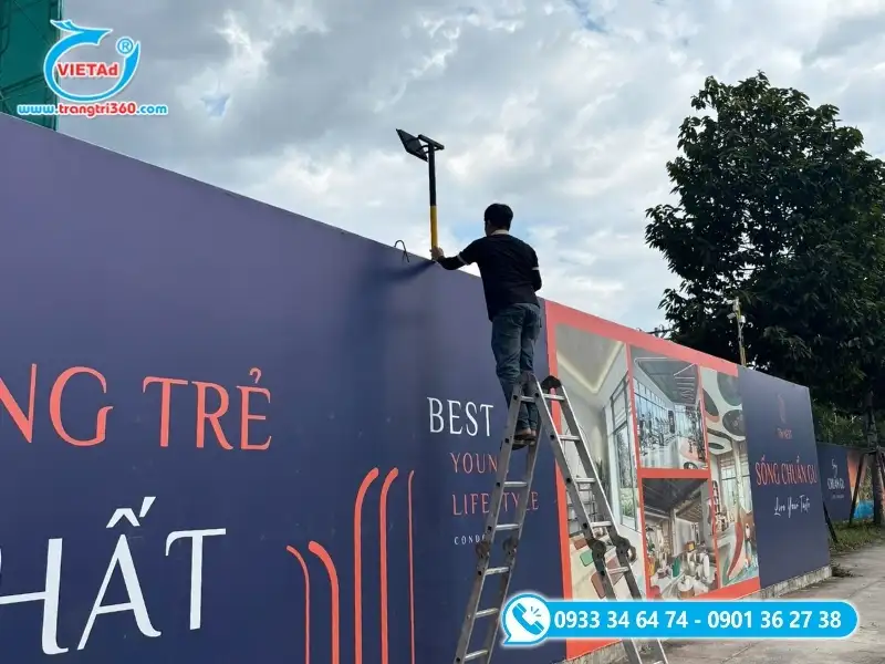 Quảng Cáo Việt hỗ trợ gia công, thi công bảng hiêu công trình chuyên nghiệp, đúng quy chuẩn