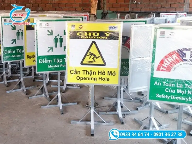 Cần lắp đặt bảng cảnh báo cho công trình khu vực nguy hiểm