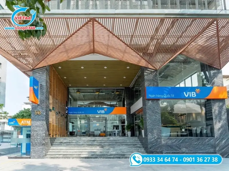 Biển hiệu ngân hàng bạt 3M in UV sắc nét, chuẩn màu nhận diện thương hiệu