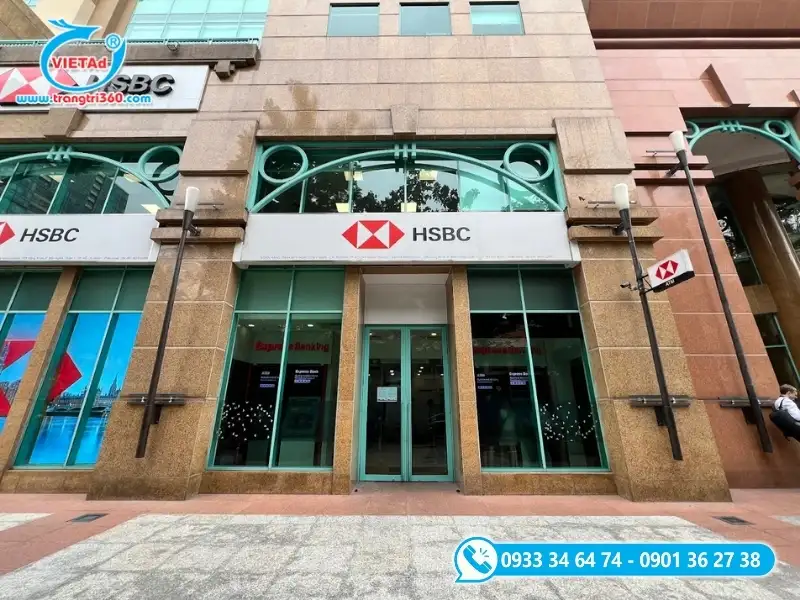 Bảng hiệu bạt 3M in UV thương hiệu ngân hàng