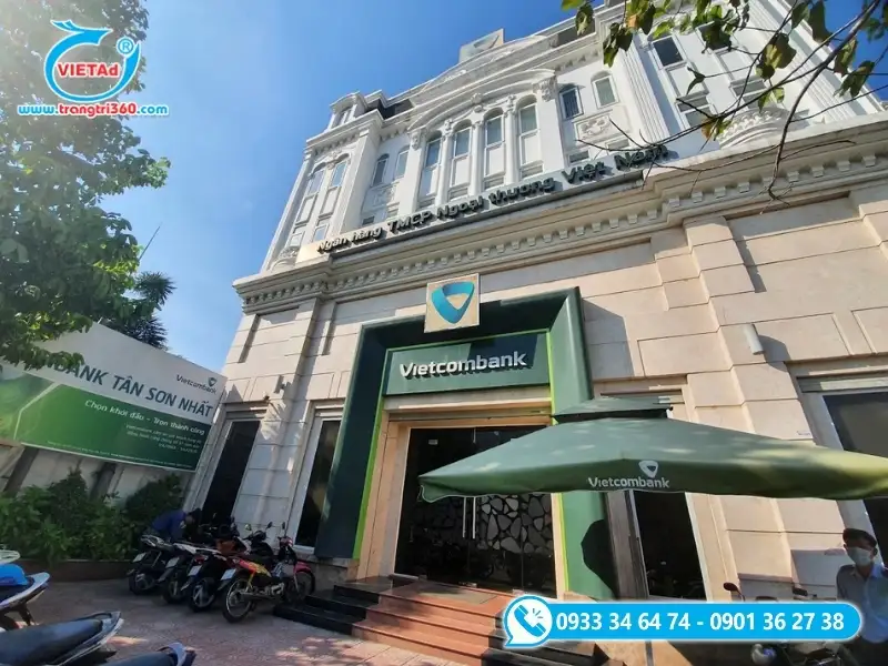 Quảng Cáo Việt thi công bảng hiệu ngân hàng đúng quy định và chuẩn bộ màu thương hiệu