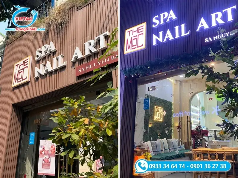 quảng Cáo Việt thi công bảng hiệu nail chuyên nghiệp, nhanh chóng