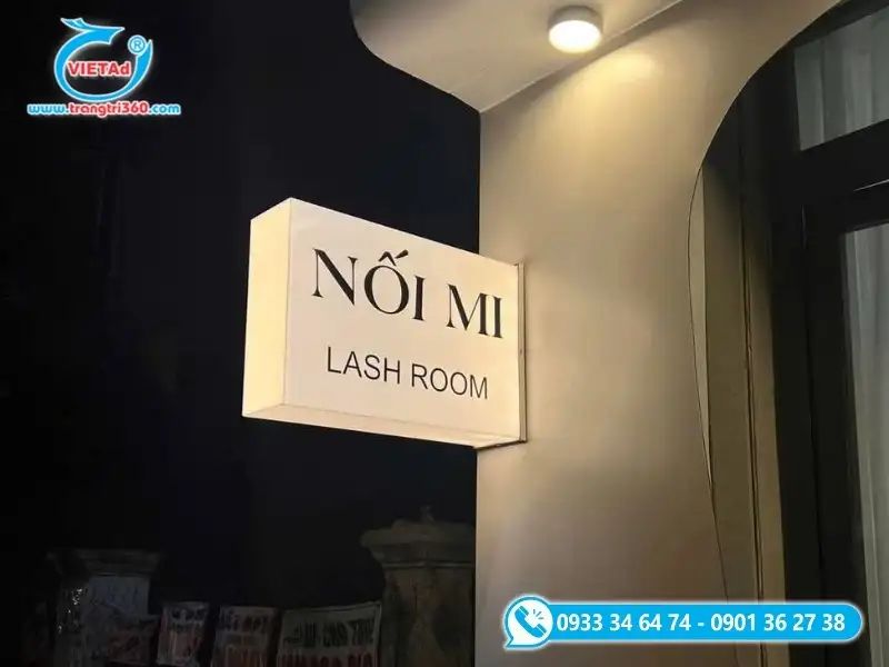 Hộp đèn LED mica sử dụng tấm nhựa Acrylic (Mica) có khả năng xuyên sáng tốt