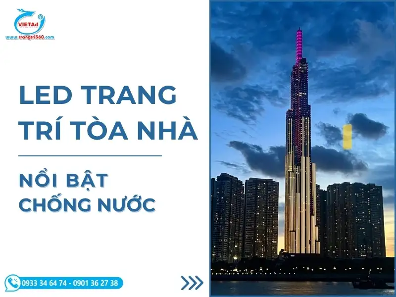 35+ Mẫu Đèn LED Trang Trí Tòa Nhà Đẹp, Hiện Đại, Tiết Kiệm Điện