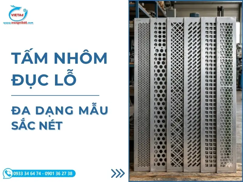 Tấm Nhôm Đục Lỗ Mọi Hình Dạng, Giá Rẻ, Theo Yêu Cầu