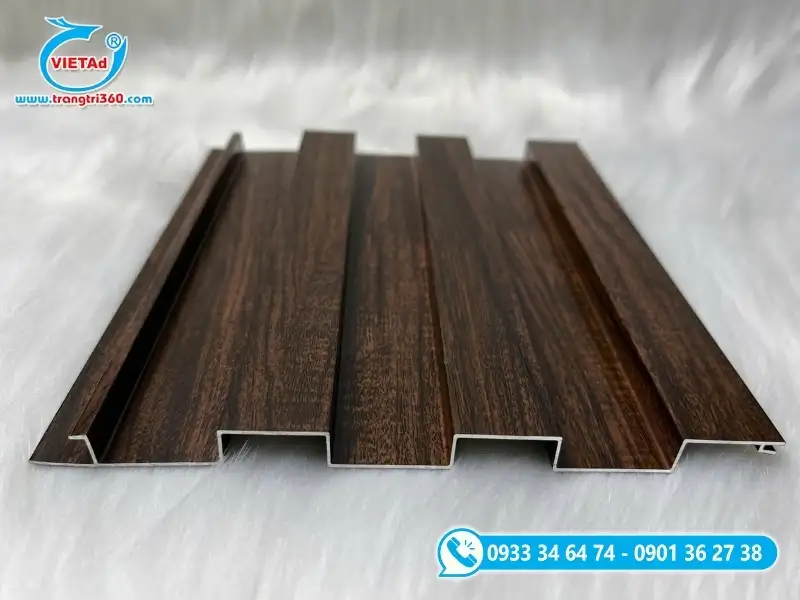 Lam sóng nhôm sơn giả gỗ thẩm mỹ cao, bền ngoài trời