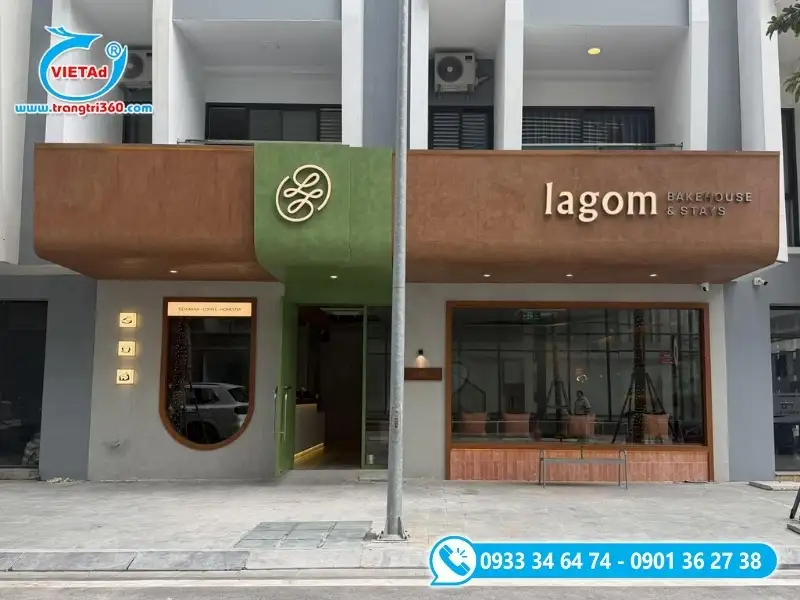 Bảng hiệu nhà hàng sử dụng gam màu kích thích thị giác của người đi đường