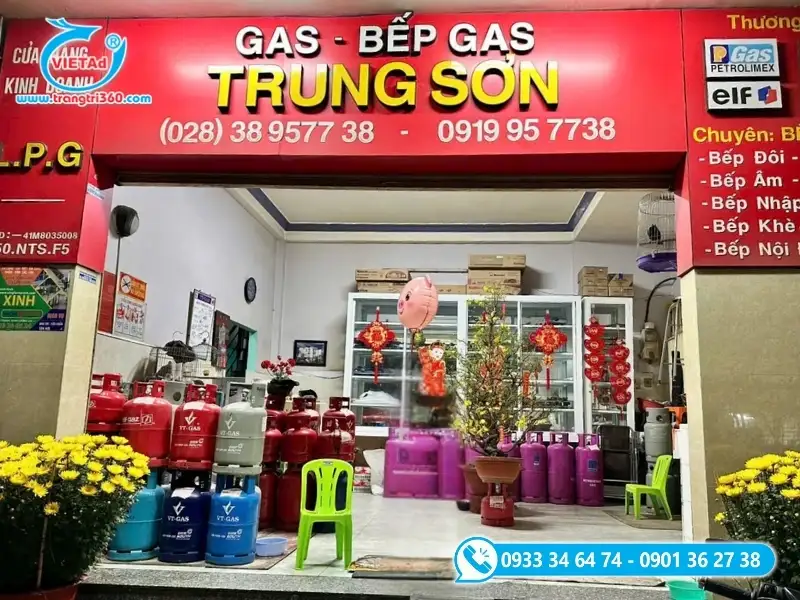 Giải đáp thực tế các thắc mắc về chi phí, chất liệu và quy trình thi công bảng hiệu cửa hàng gas