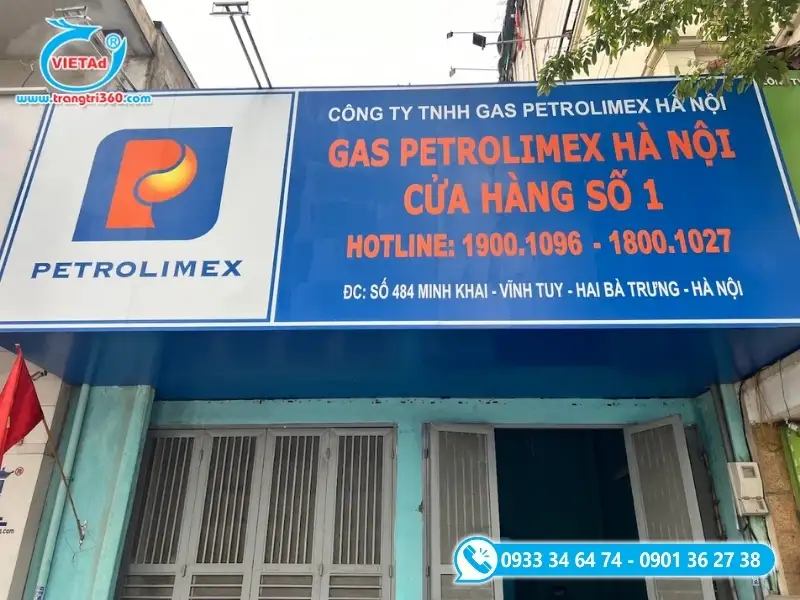 Mẫu bảng hiệu Alu dán decal nội dung, logo bảng hiệu
