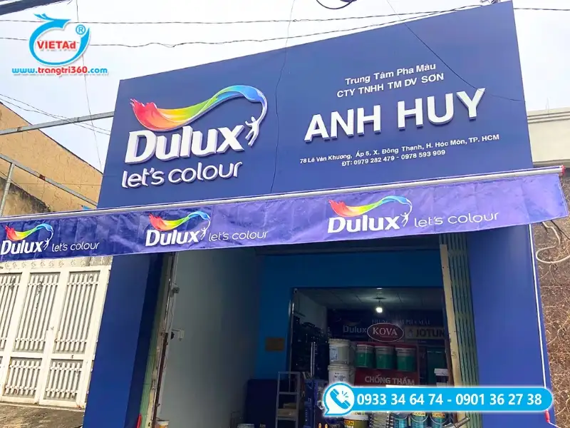 Quy trình thi công bảng hiệu sơn 7 bước chuyên nghiệp