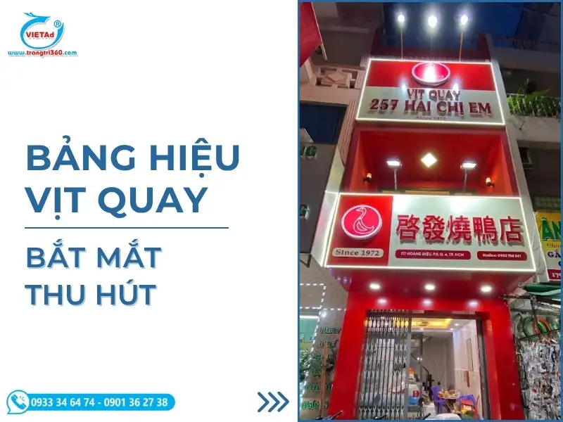 30+ Mẫu Bảng Hiệu Vịt Quay Đẹp, Thu Hút Khách Mỗi Ngày