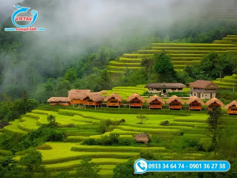 Kiến trúc nhà rường gỗ truyền thống được bảo tồn làm không gian đón khách du lịch